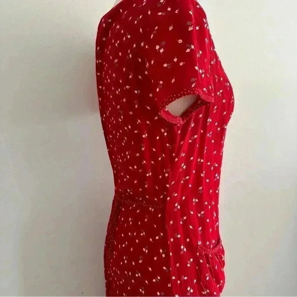 Vintage Ann Taylor Maxi Floral Dress Sz 4 - Picture 8 of 9